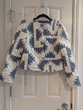 Caroline Constas Gloucester Print Quilted Jacket